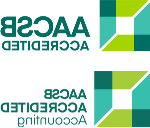A blue and green square logo with the words 